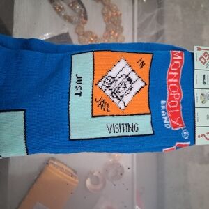 Monopol Blue and Orange Casual Socks